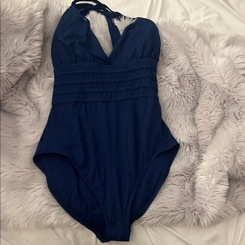Navy Blue Kids One Piece Swimsuit